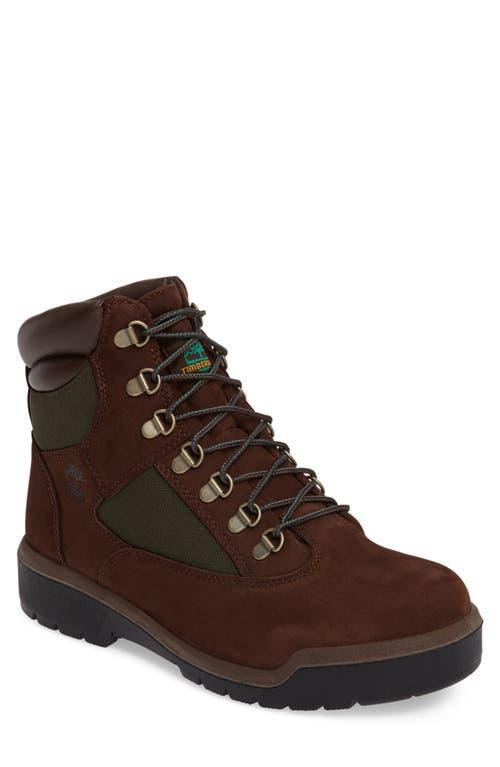 Timberland Mens 6 Field Boots from Finish Line - Chocolate Product Image