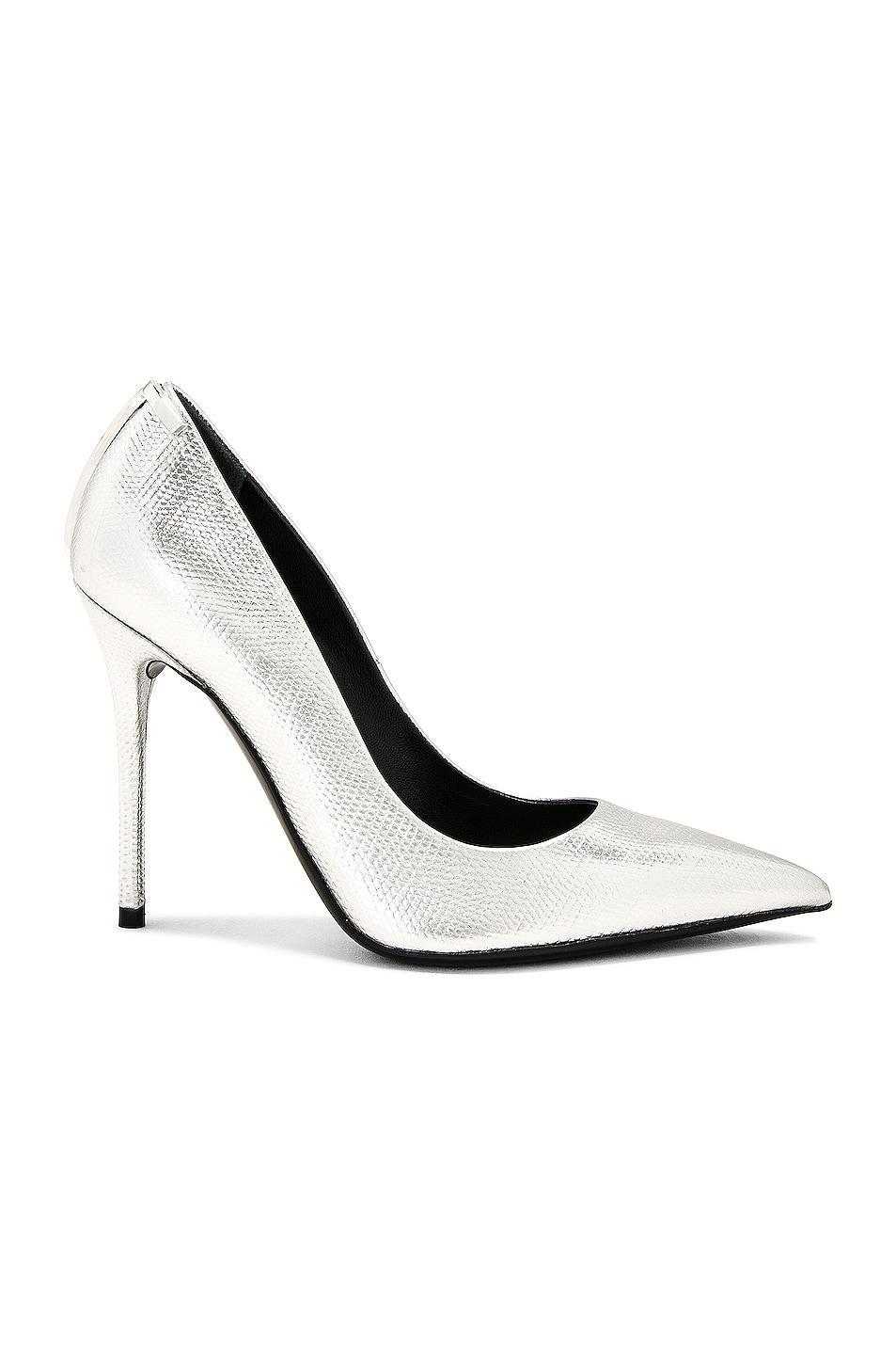 TOM FORD Printed Lizard Iconic T Pump in Metallic Product Image