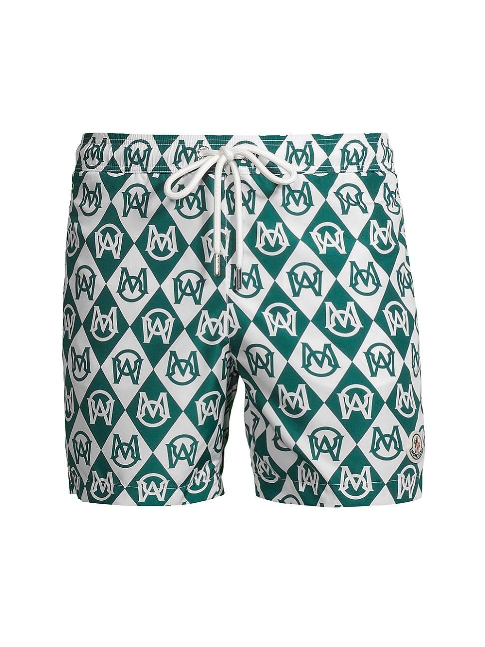 Mens Monogram Logo Swim Trunks Product Image