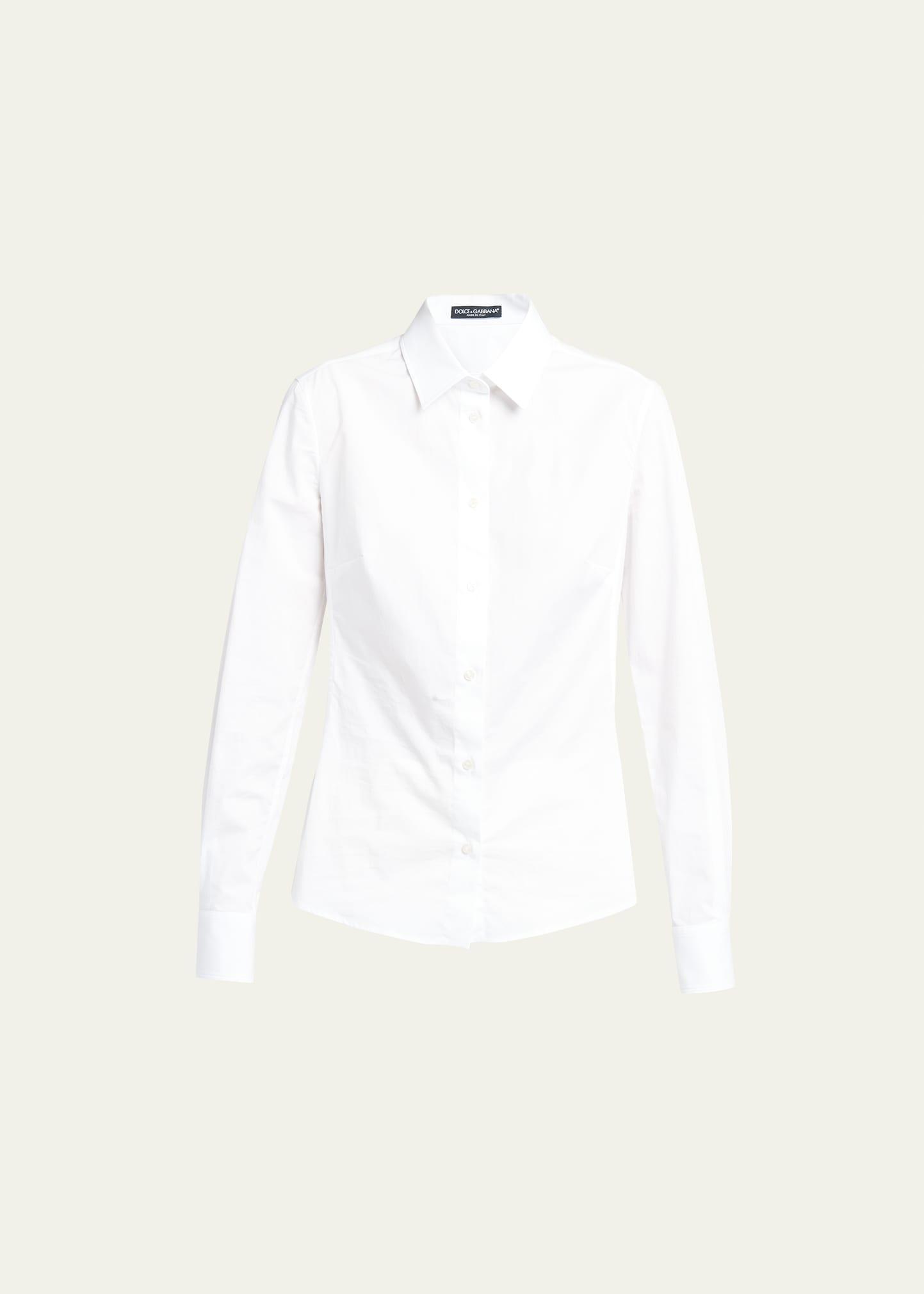 Dolce & Gabbana Stretch Cotton Button-Up Shirt Product Image