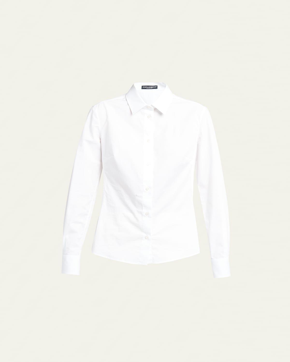 Dolce & Gabbana Stretch Cotton Button-Up Shirt Product Image