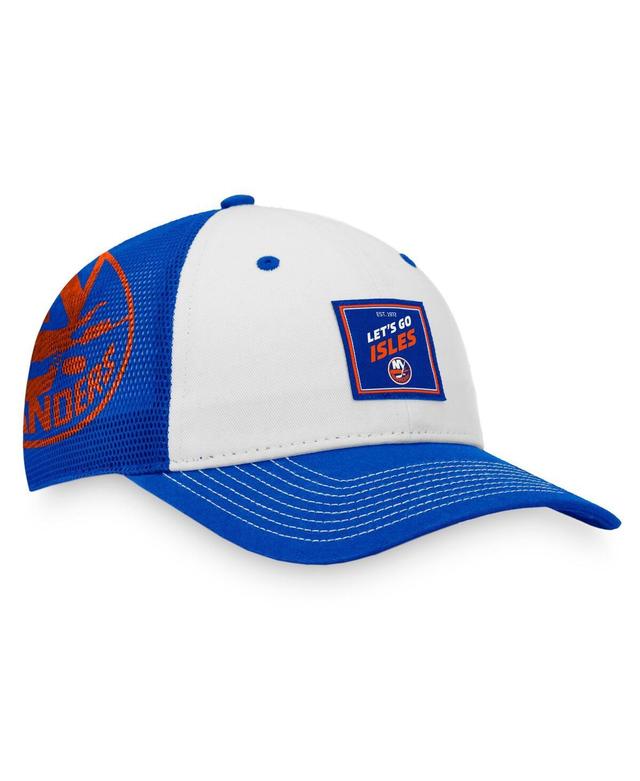 Mens Fanatics Branded Royal/White New York Islanders Block Party Snapback Hat Product Image