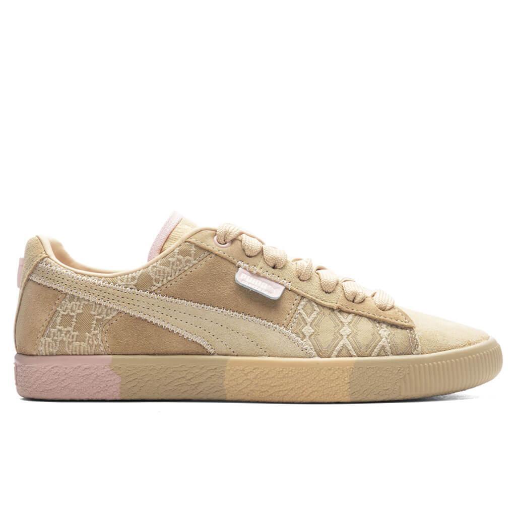 Puma x Dapper Dan Clyde Pre-Game Runway Women's - Croissant/Rose Dust Female Product Image