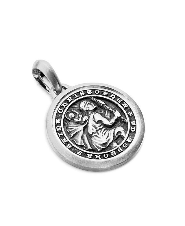 Mens The Amulets Sterling Silver St. Christopher Amulet Product Image