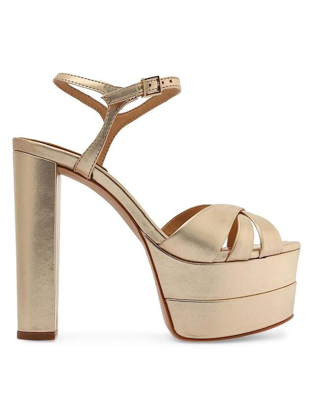 Schutz Womens Keefa Ankle Strap Platform Sandals Product Image