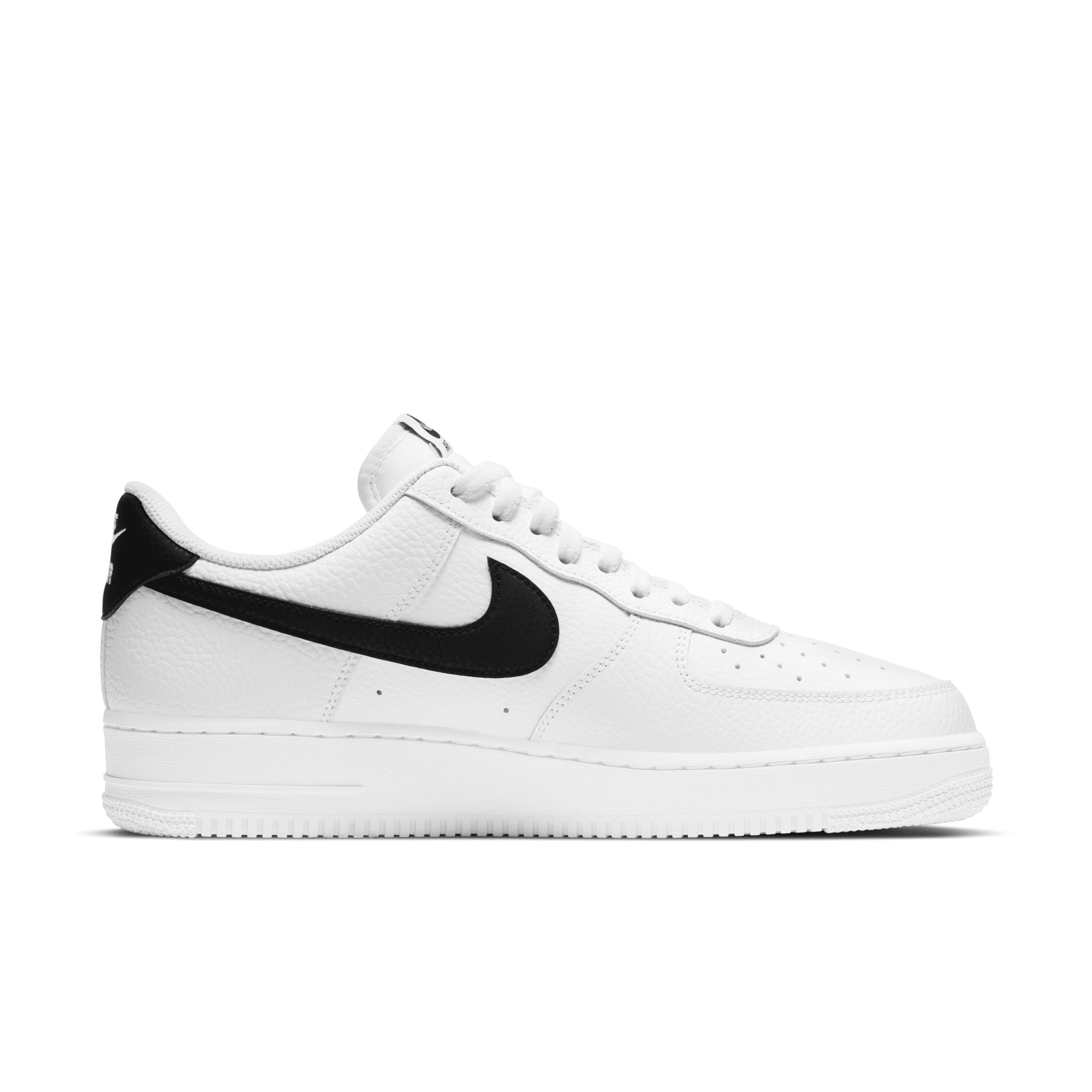 Nike Mens Nike Air Force 1 07 - Mens Shoes White/Black Product Image