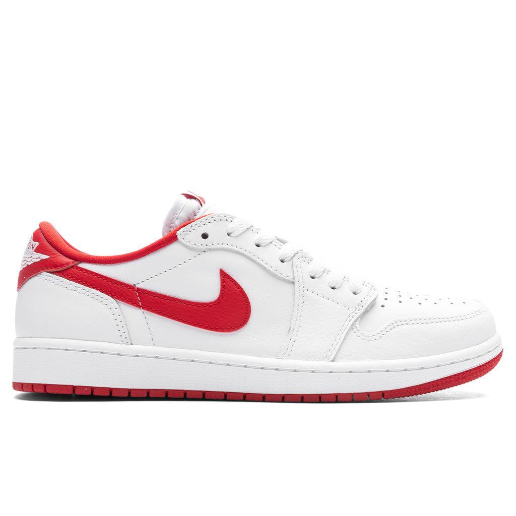 Air Jordan 1 Low OG 'University Red' - White/University Red/White Male Product Image