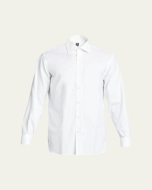 Mens Textured Solid Sport Shirt Product Image