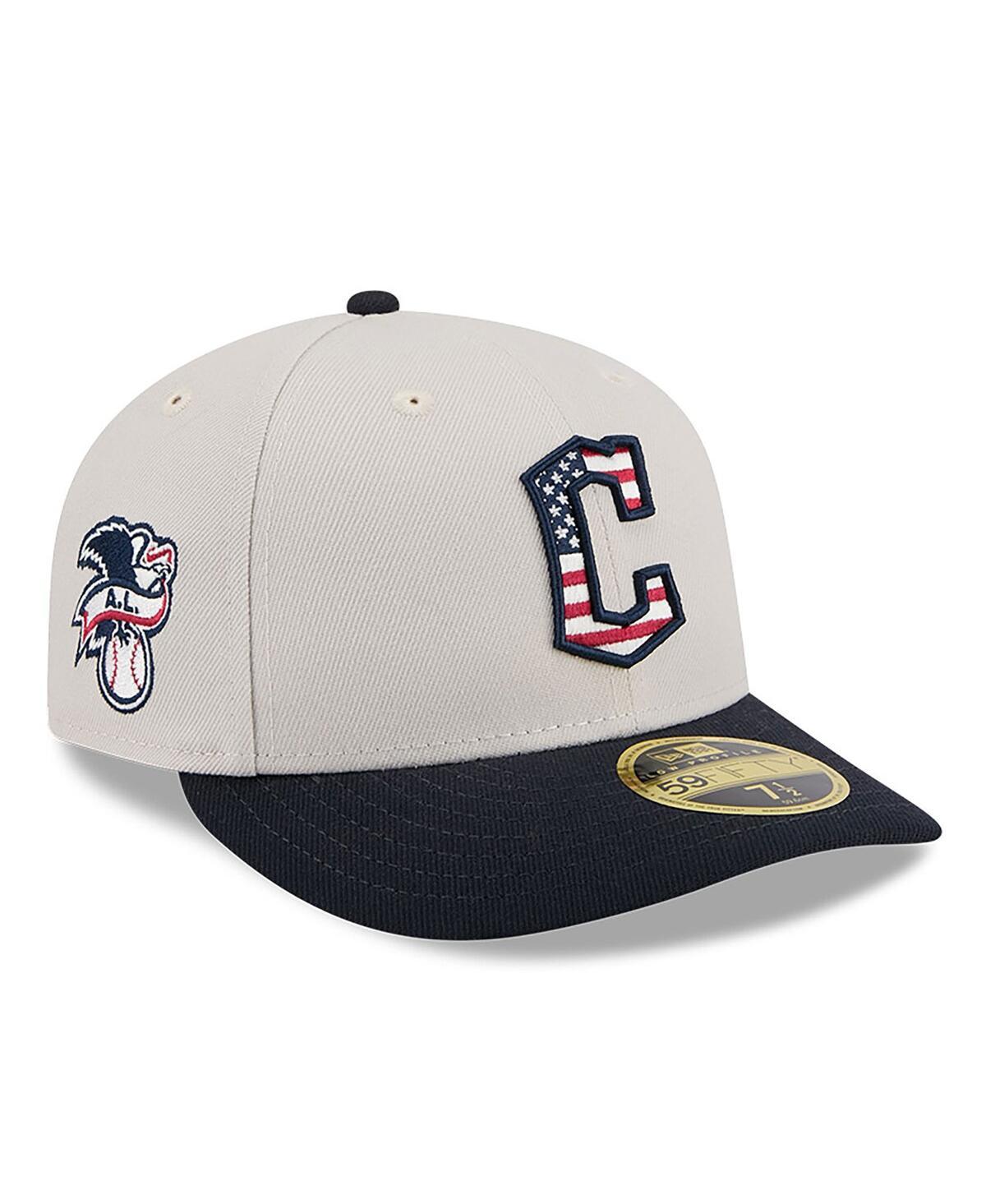 New Era Mens Black Cleveland Guardians 2024 Fourth of July Low Profile 59FIFTY Fitted Hat Product Image