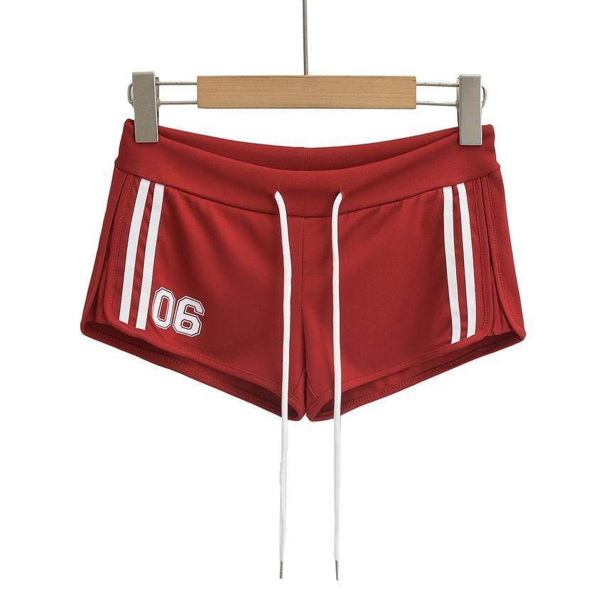 Low Rise Numbering Shorts Product Image