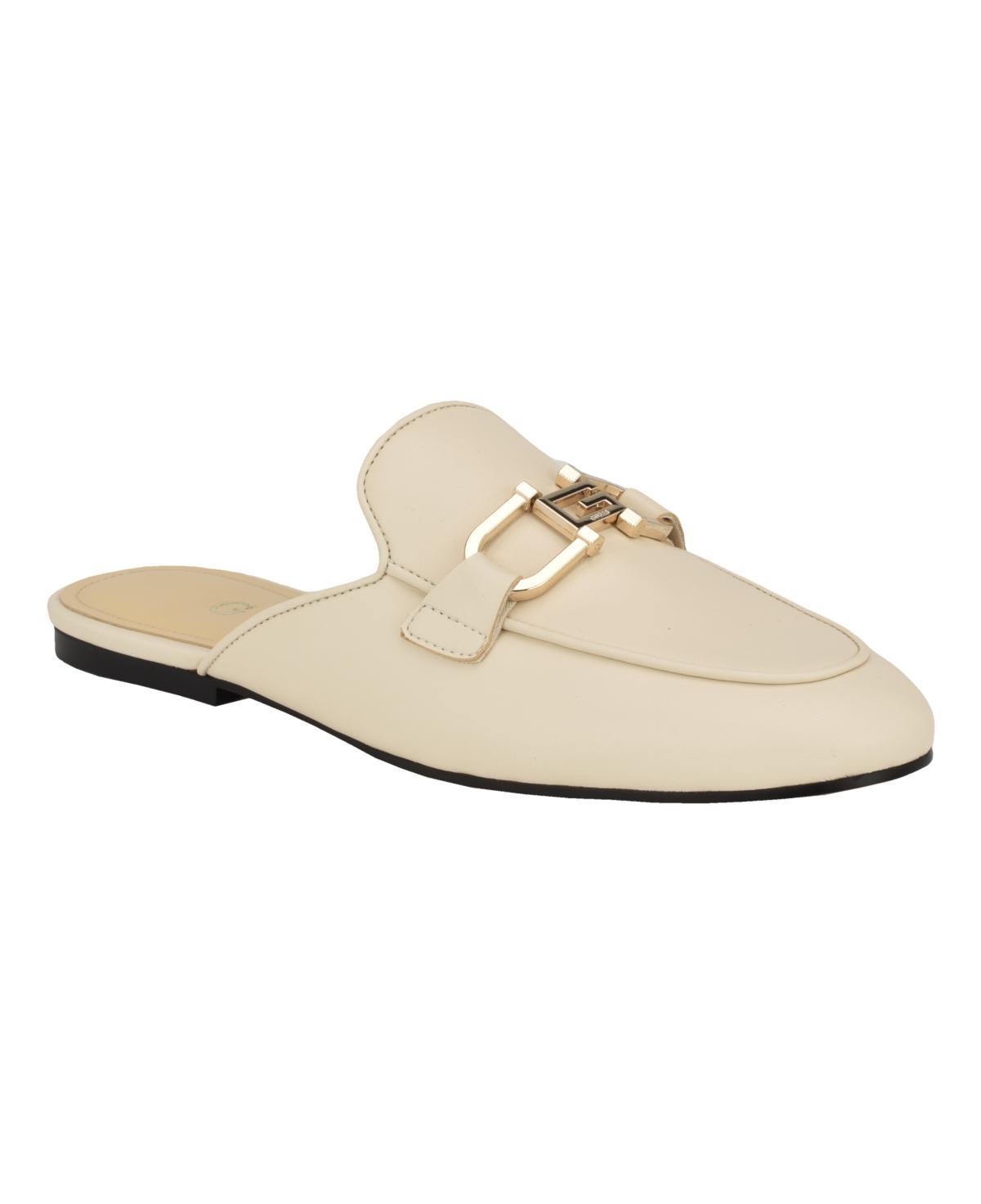 Guess Womens Bommiya Slip On Logo Hardware Mule Loafers Product Image