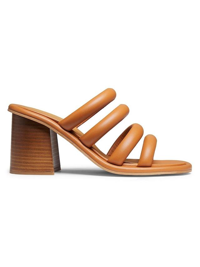 Womens Suzan 90MM Leather Block-Heel Sandals Product Image