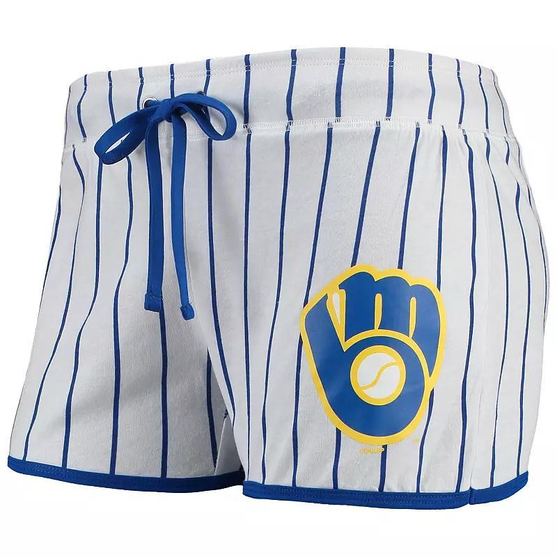 Womens Concepts Sport /Royal Milwaukee Brewers Vigor Sleep Shorts Product Image