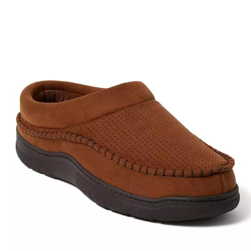 Dearfoams Thompson Microsuede Mens Moccasin Clog Slippers Product Image