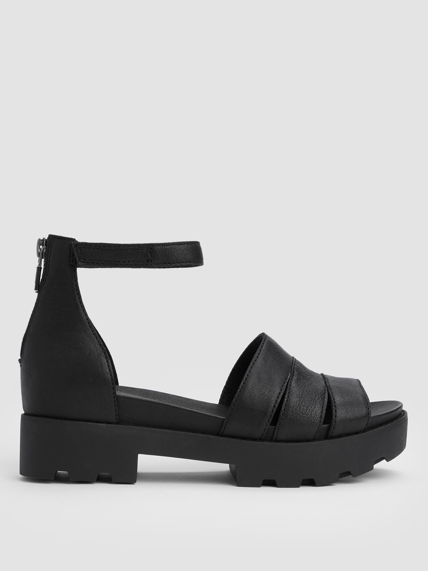 Heir Tumbled Leather Wedge Sandal Product Image