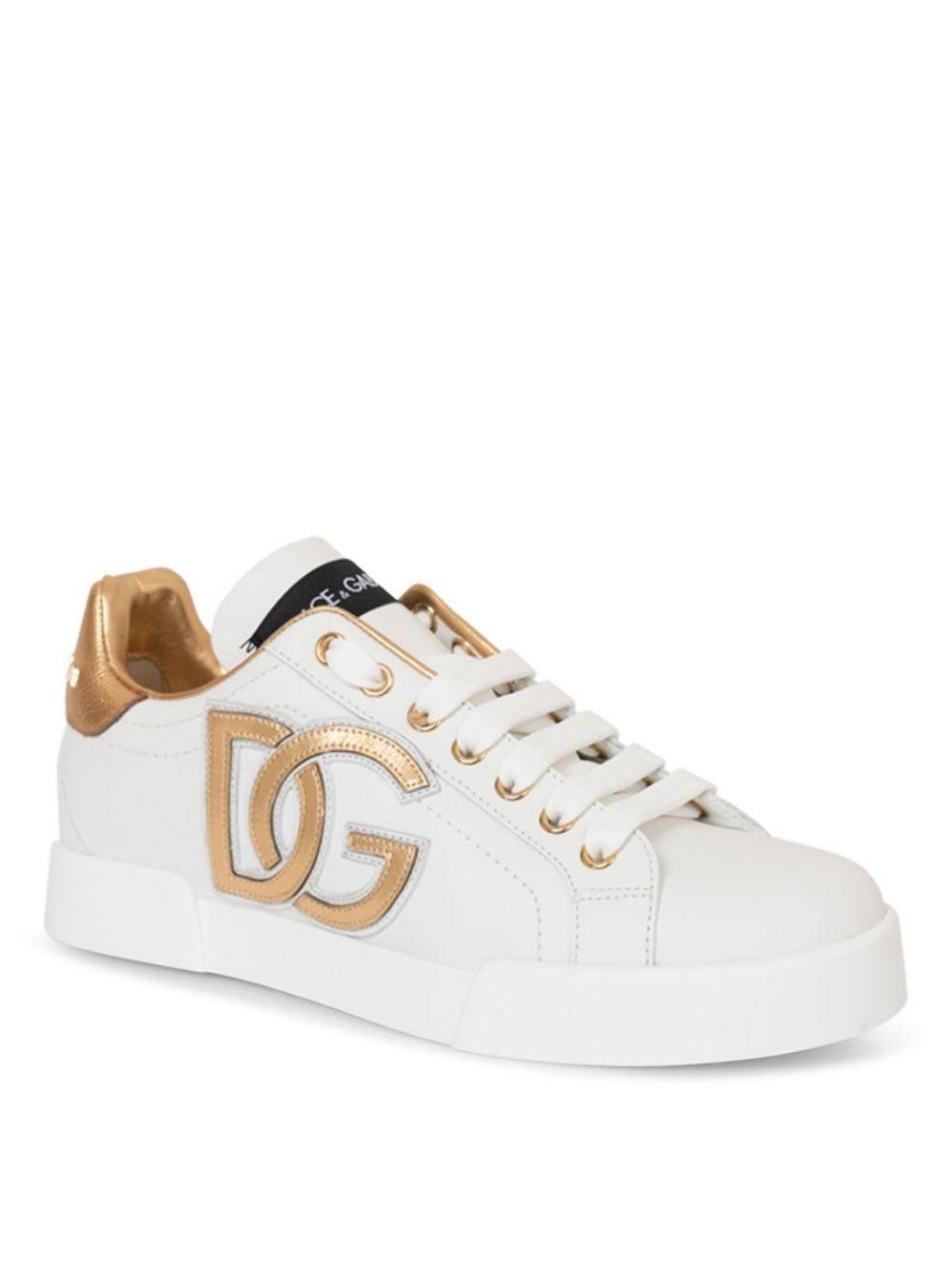 DOLCE & GABBANA Sneakers Classica In Oro Product Image