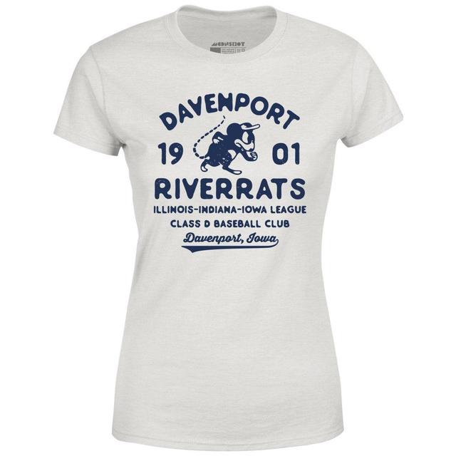 Davenport River Rats - Iowa - Vintage Defunct Baseball Teams - Women's T-Shirt Female Product Image