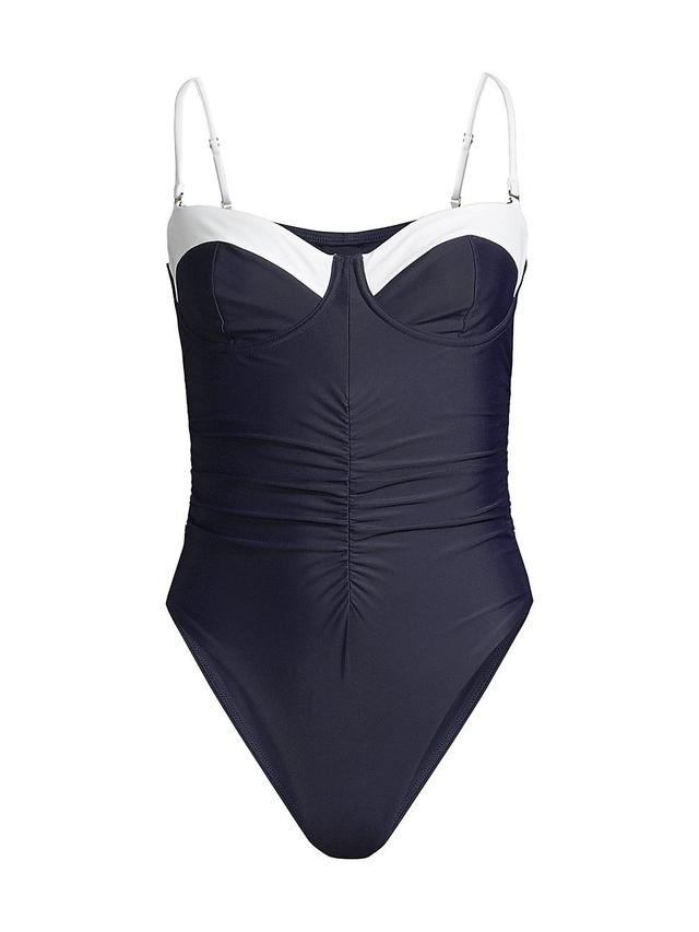 Womens Resort Ruched One-Piece Swimsuit Product Image