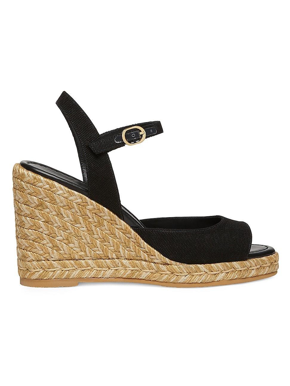 Womens Tia 60MM Canvas Espadrille Wedges Product Image