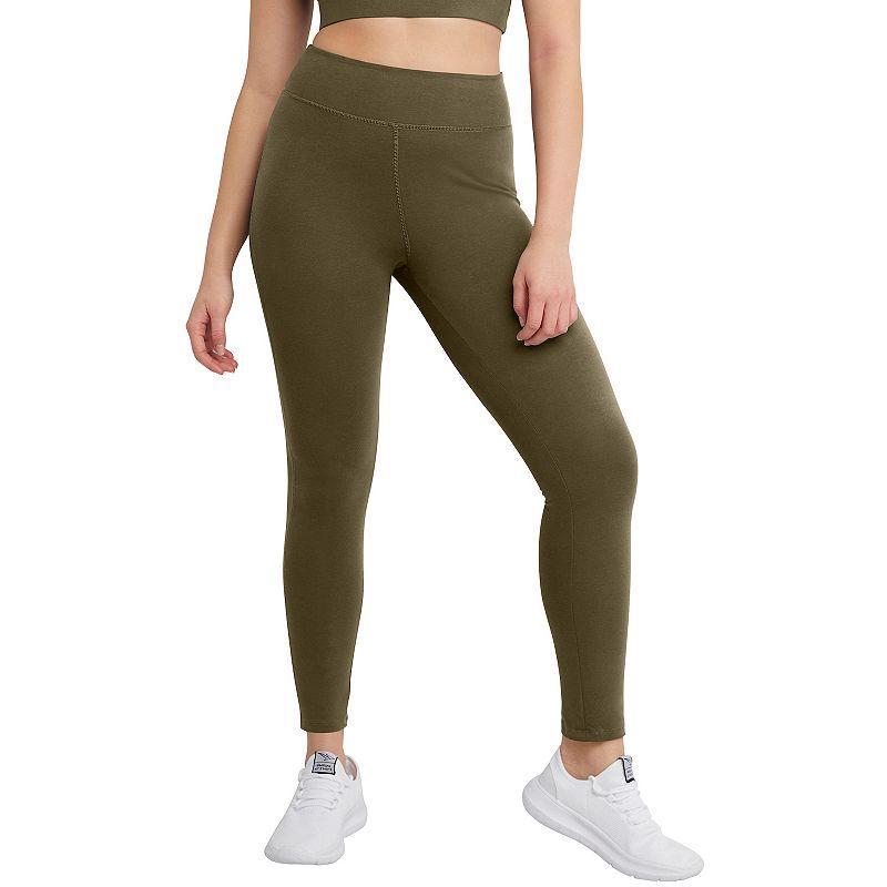 Womens Hanes Originals Stretch Jersey High-Rise Leggings Product Image