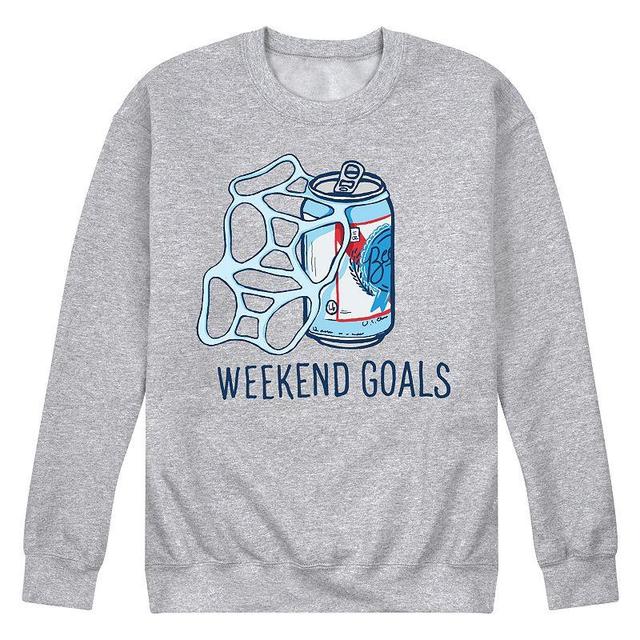 Mens Beer Weekend Goals Sweatshirt Product Image