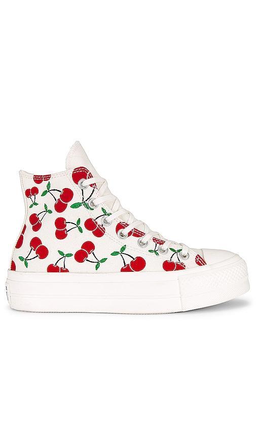 Chuck Taylor All Star Lift Platform Cherries Sneaker Product Image