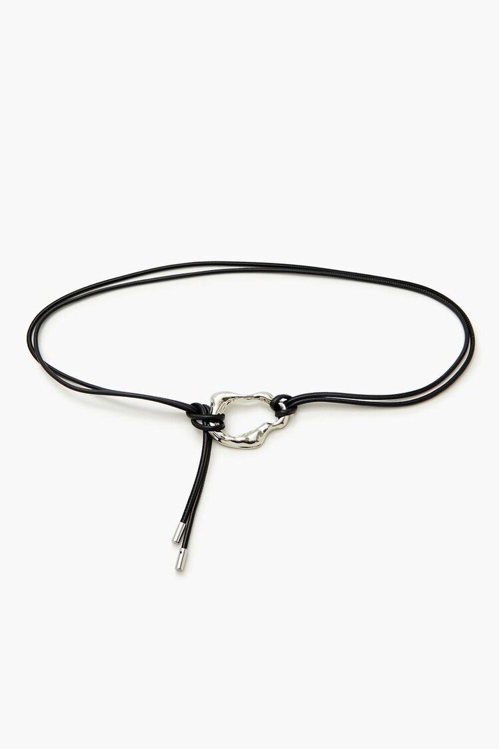 Faux Leather Abstract Buckle Belt | Forever 21 Product Image