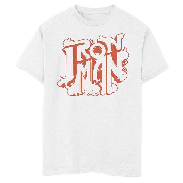 Boys 8-20 Marvel Iron Man Retro Bubble Text Logo Graphic Tee, Boys Product Image