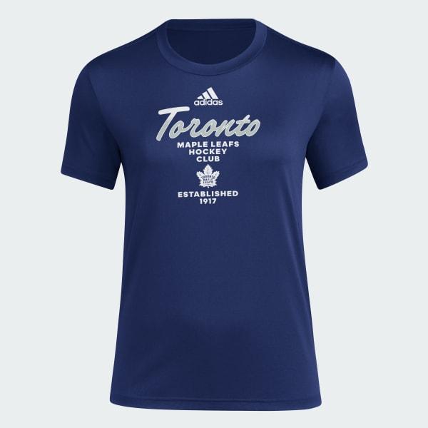 adidas Maple Leafs Playmaker Tee Blue XS Womens product image