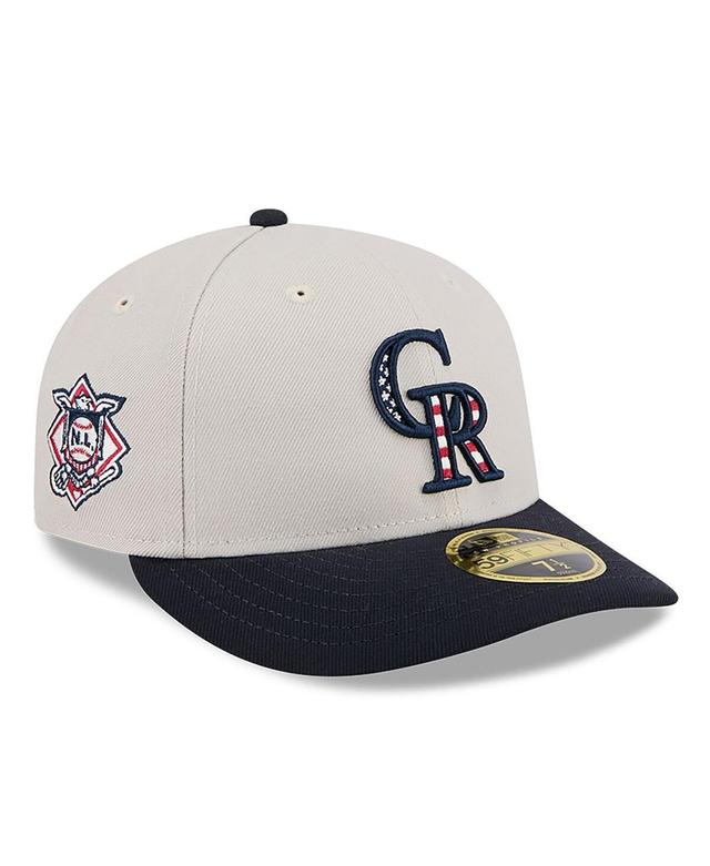 New Era Mens Black Colorado Rockies 2024 Fourth of July Low Profile 59FIFTY Fitted Hat Product Image