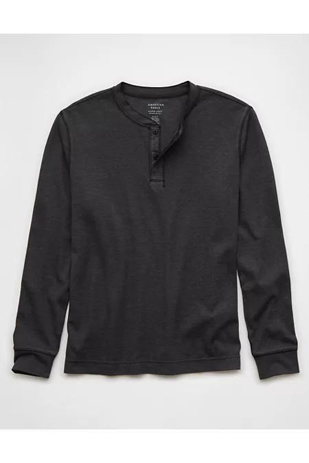 AE Long-Sleeve Thermal Henley T-Shirt Men's Product Image