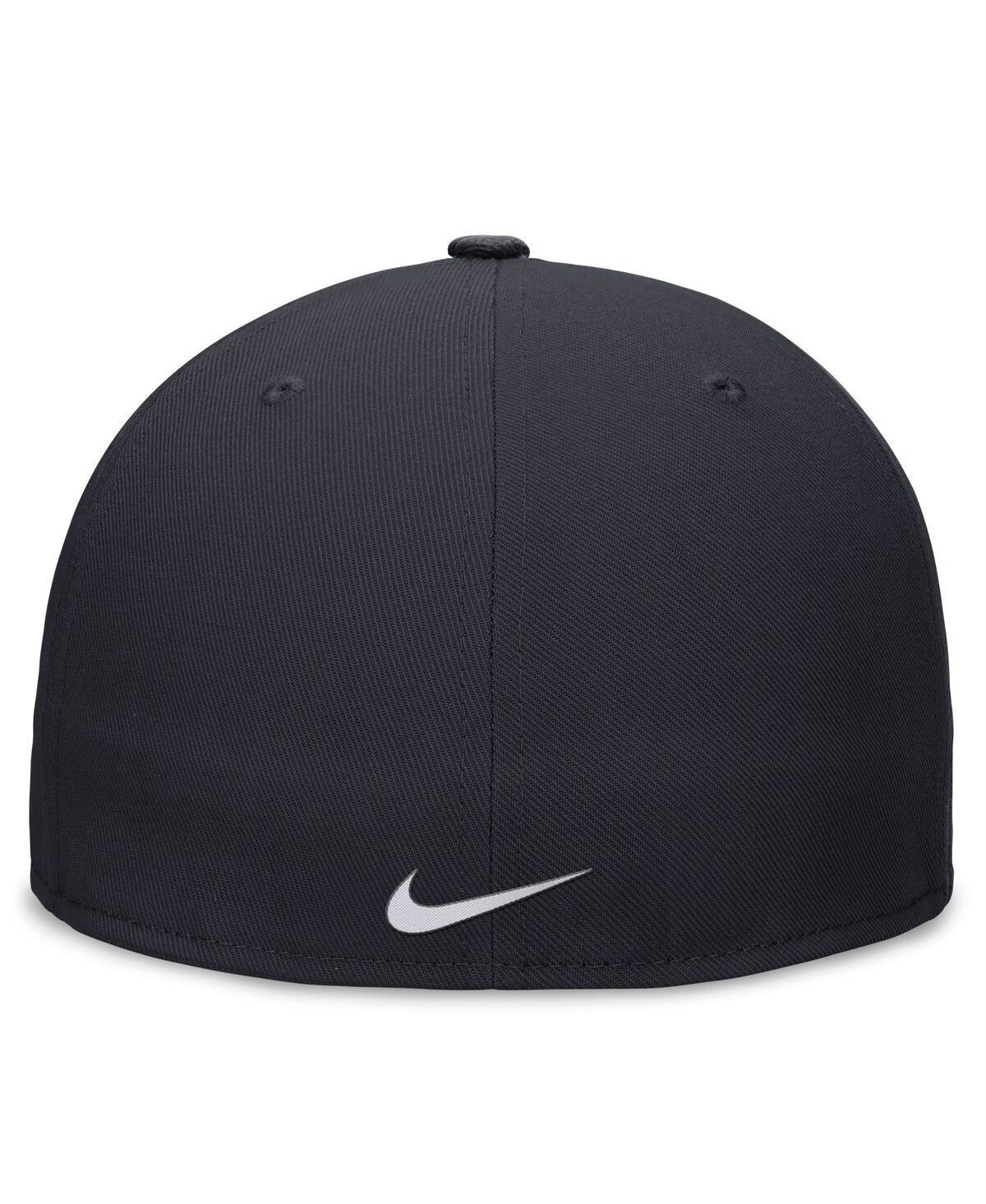 NIKE Men's Navy Atlanta Braves Evergreen Performance Fitted Hat In Pitchblue Product Image