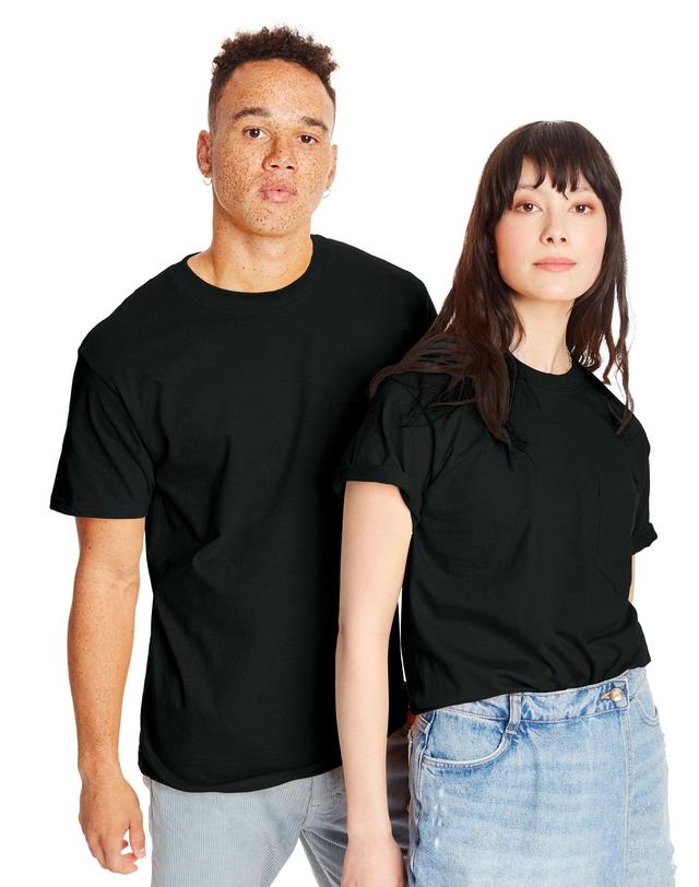 Hanes Beefy-t Unisex Pocket T-Shirt, 2-Pack Product Image