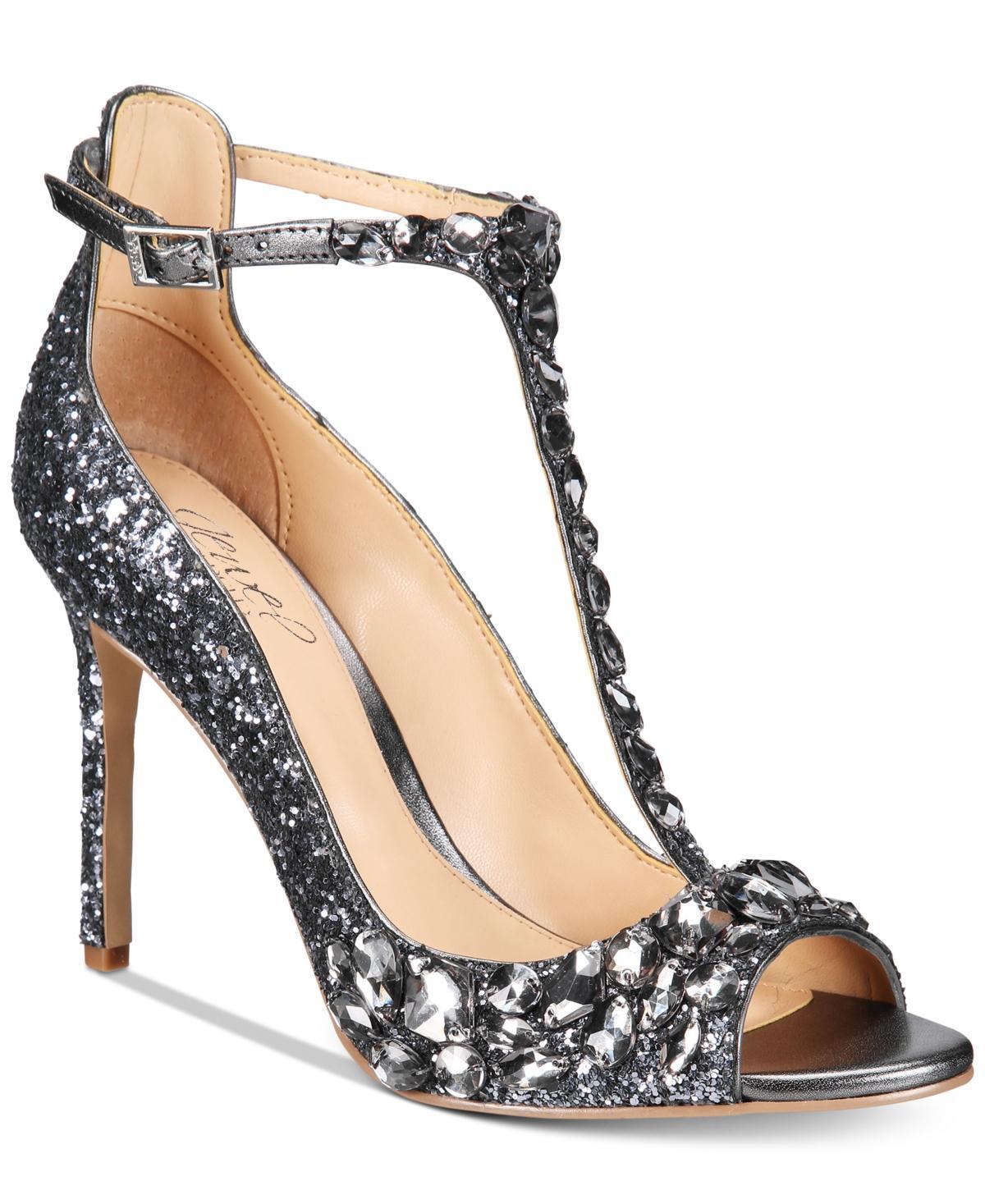 Jewel Badgley Mischka Conroy Embellished T-Strap Pump Product Image