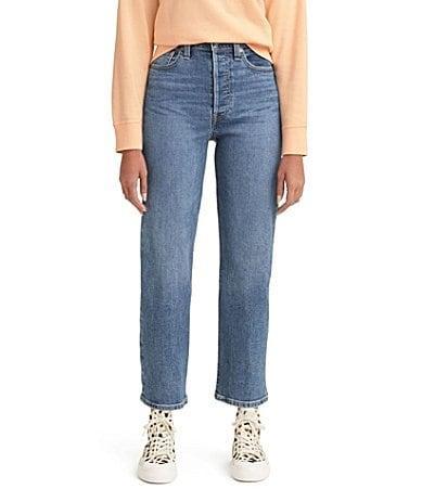 Levis Ribcage High Rise Ankle Straight Jeans Product Image