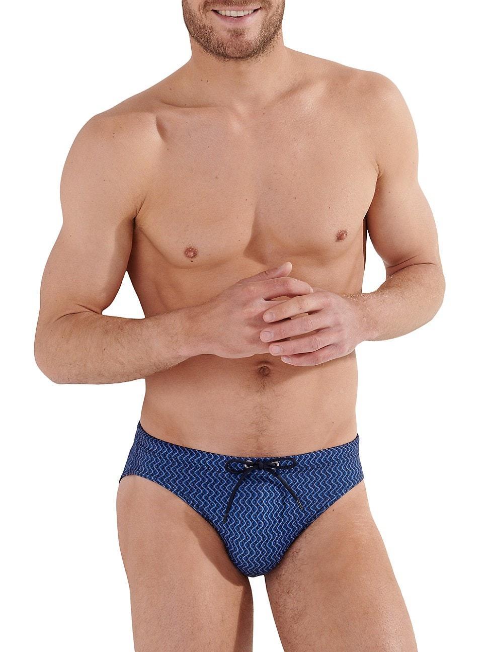 Mens Morny Abstract Swim Briefs Product Image