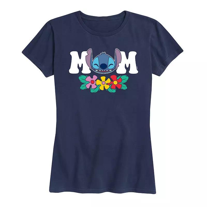 Disneys Lilo & Stitch Womens Mom Graphic Tee Product Image