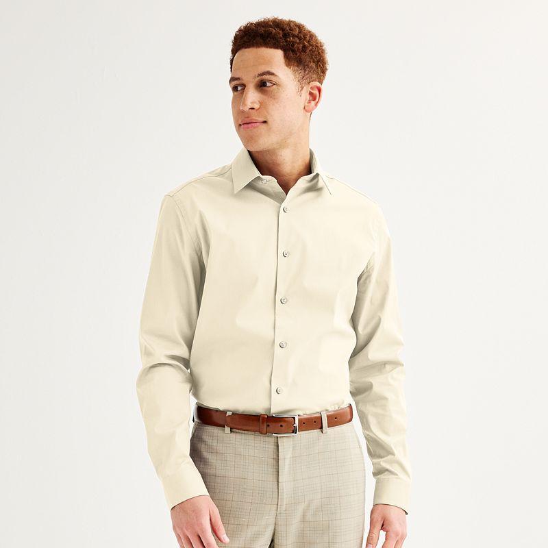 Mens Apt. 9 Premier Flex Solid Regular-Fit Wrinkle Resistant Dress Shirt Product Image