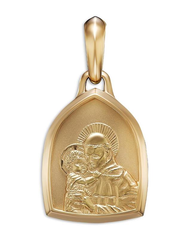 Mens St. Anthony Amulet in 18K Yellow Gold Product Image