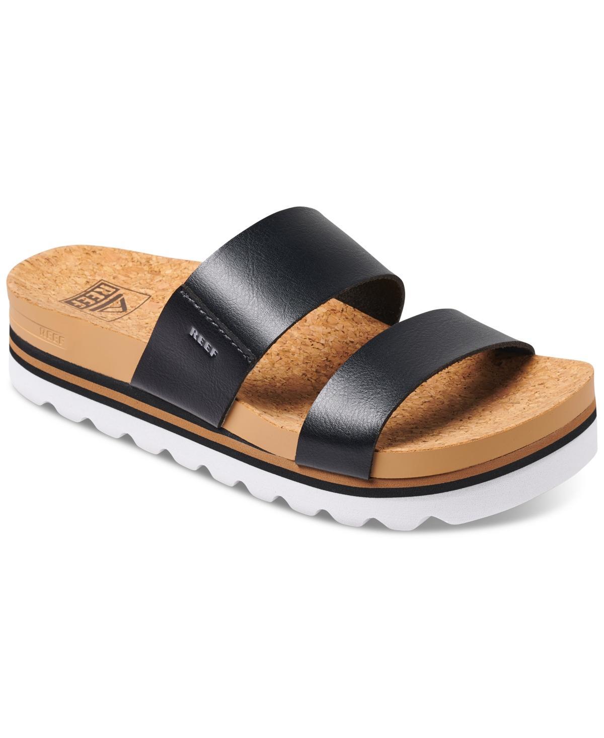 Reef Womens Cushion Vista Hi Slip-On Platform Slide Sandals Product Image