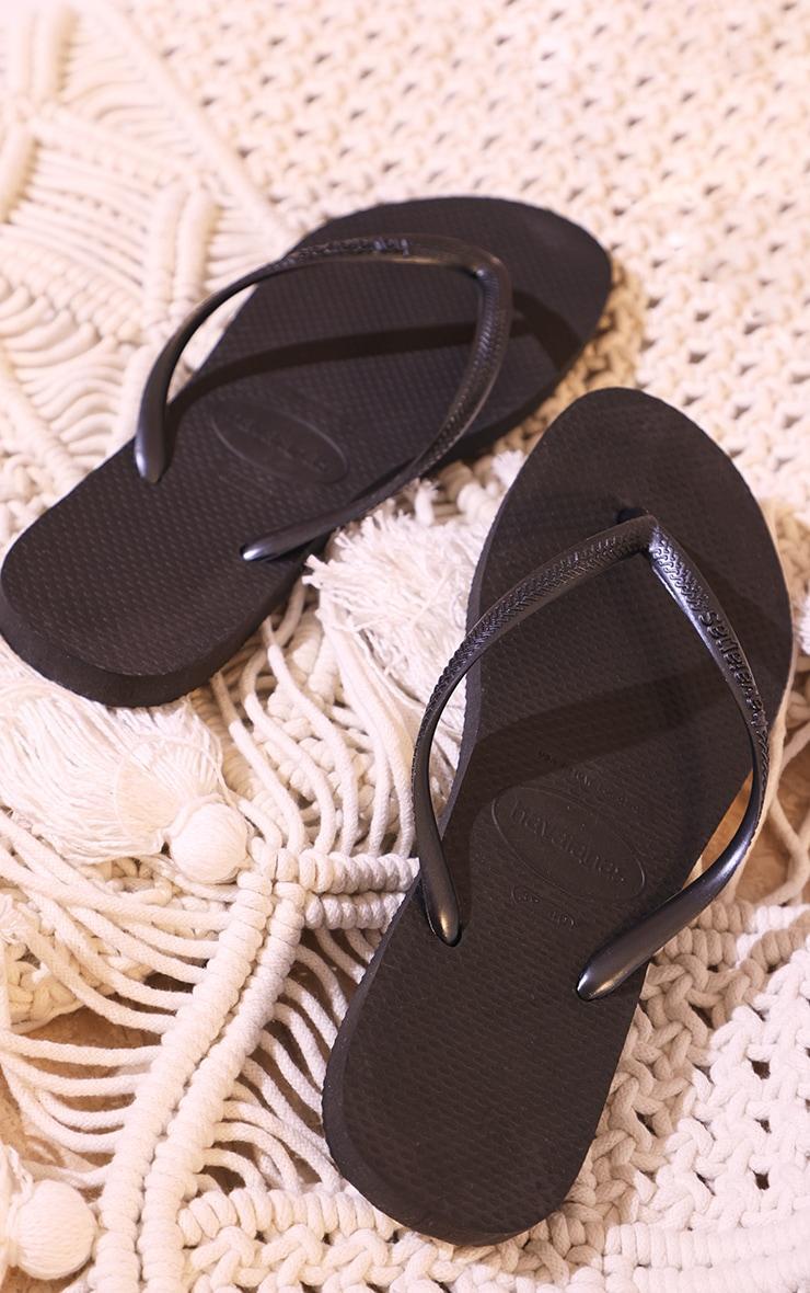 Black Havaianas Slim Product Image