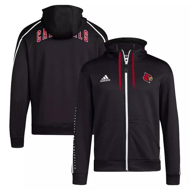 Mens adidas Louisville Cardinals 2024 Sideline Travel Hoodie Full-Zip Sweatshirt Product Image