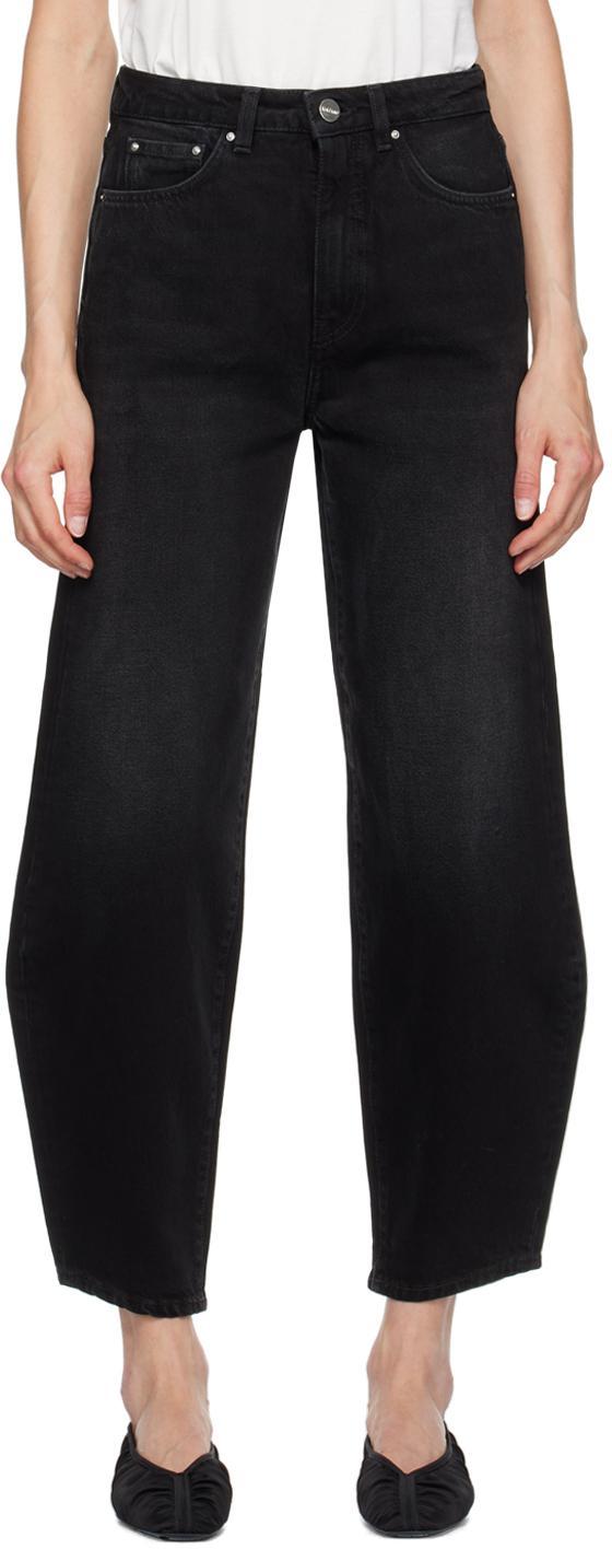 TOTÊME Barrel Leg Jeans In 068 Faded Black Product Image