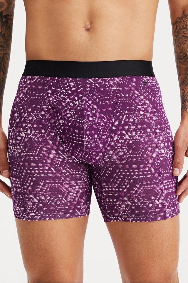 Fabletics Men The 24-7 Boxer Brief male Deep Port Constellation Size L Product Image