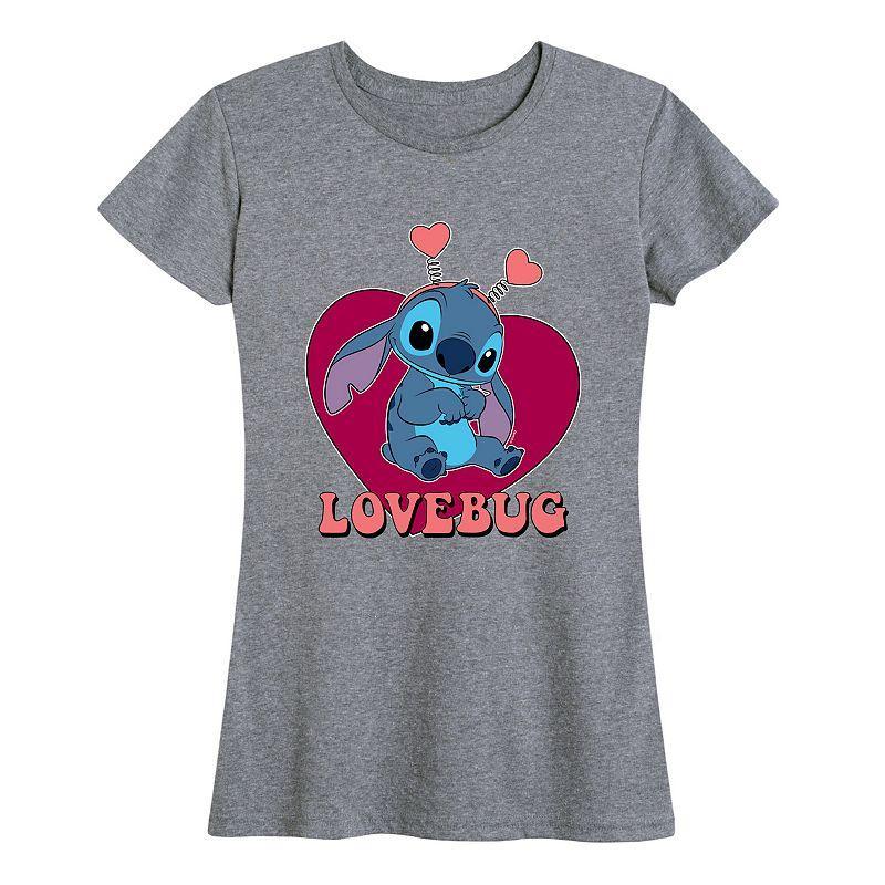 Disneys Lilo & Stitch Womens Lovebug Graphic Tee Product Image