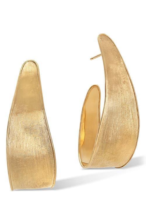 Womens Lunaria 18K Yellow Gold Small Hoop Earrings Product Image