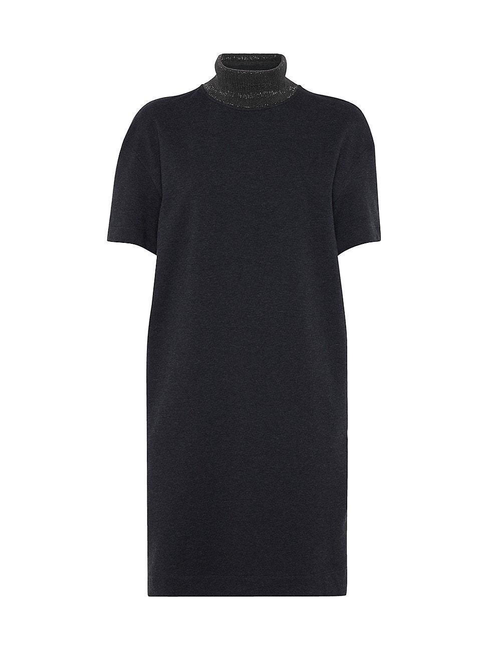 Stretch Cotton Lightweight French Terry Dress Product Image