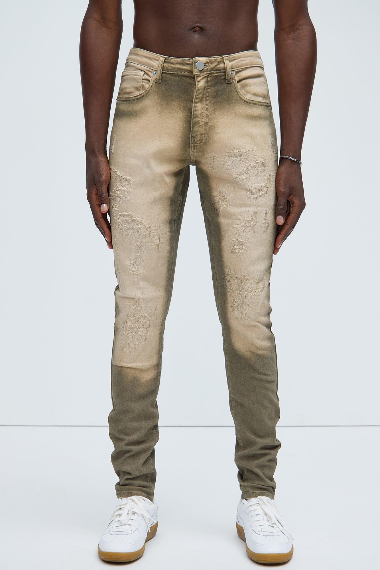 Glenrose Skinny Jeans - Olive Product Image