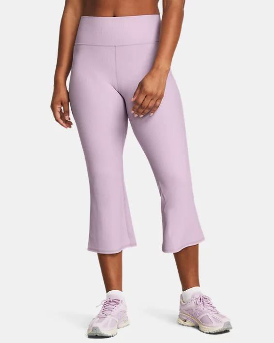 Women's UA Meridian Rib Crop Flare Pants Product Image