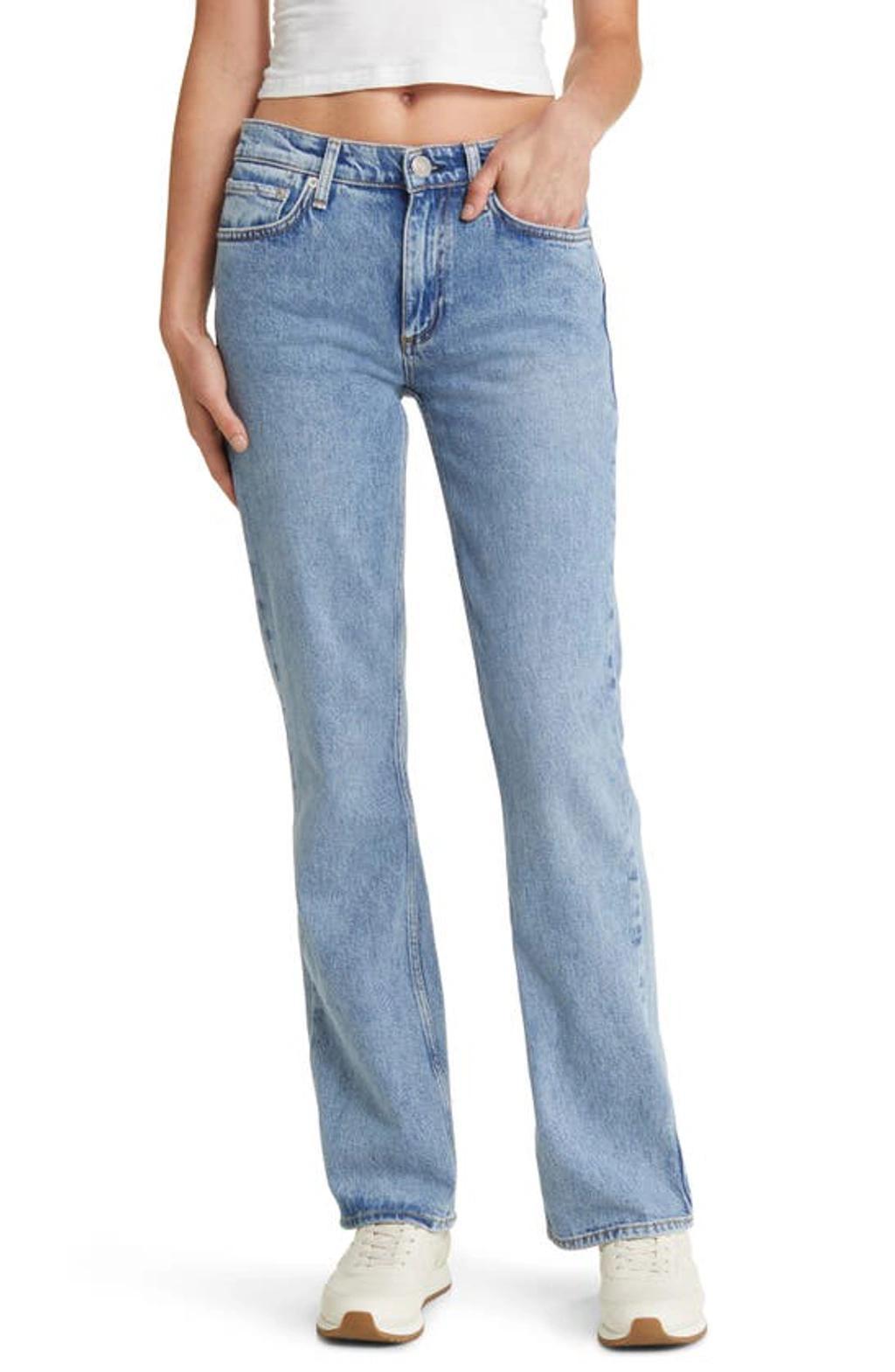 Peyton High Rise Comfort Straight Jeans In Monterosso Product Image